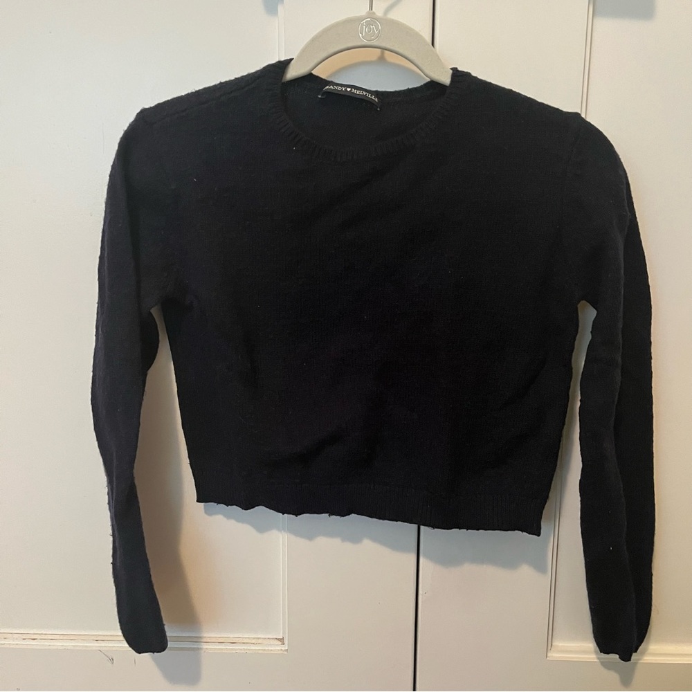 RARE Brandy Melville Navy Knit Sweater